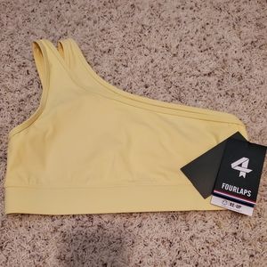 NWT Bright Yellow Banana Solo Bra Size M